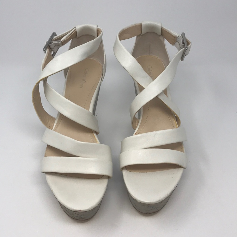Calvin Klein Vonnie Platform Wedge Sandal Size 9